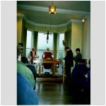 Blessing the cross before departure
