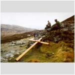 The Cross stop at the Devil's Staircase.