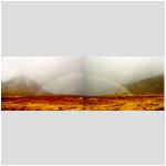 Rainbow on our way down Glen Etive.