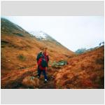 Walking through the Ben More Pass.